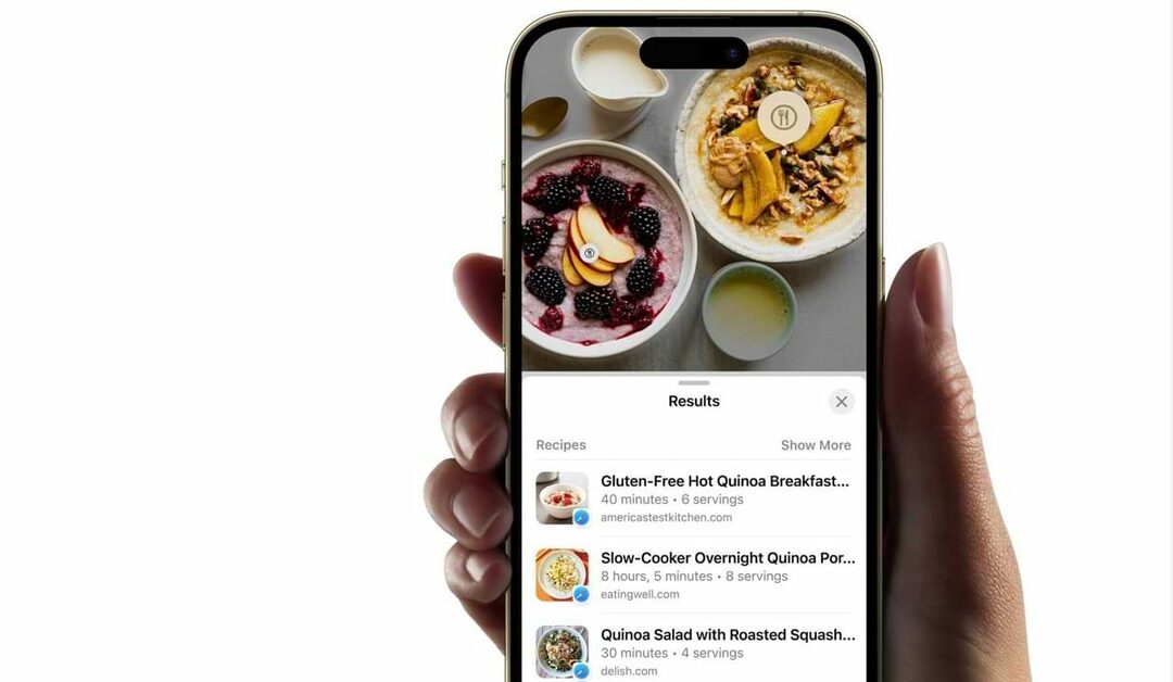 Recetas que aparecen en iOS 17