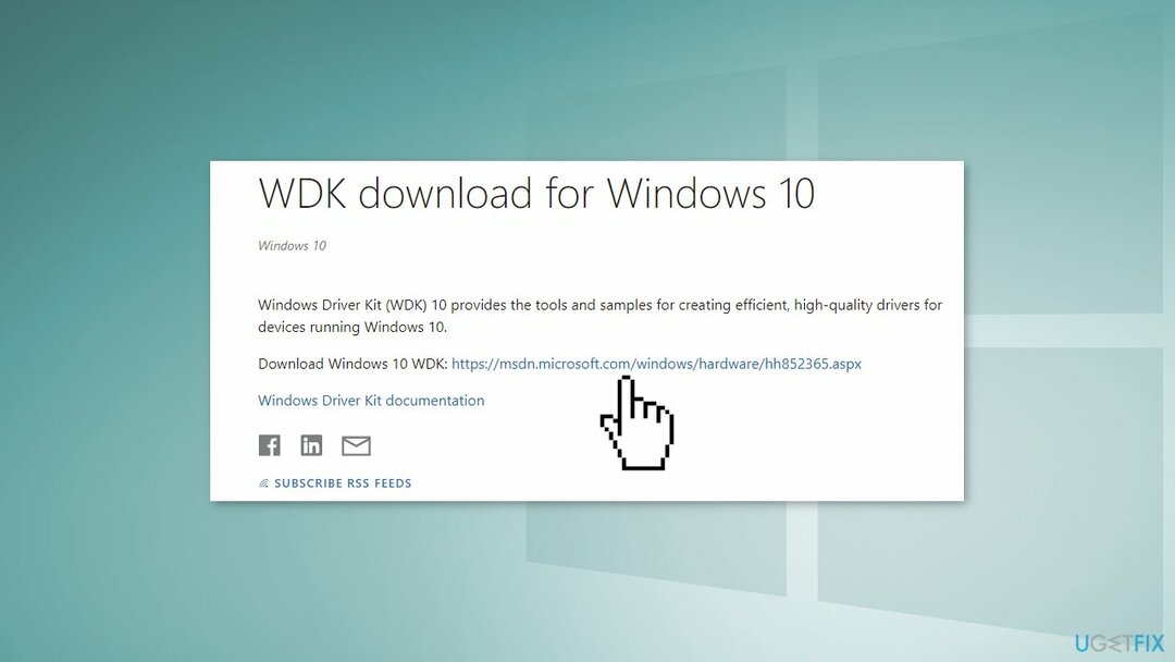 윈도우 10 WDK 다운로드