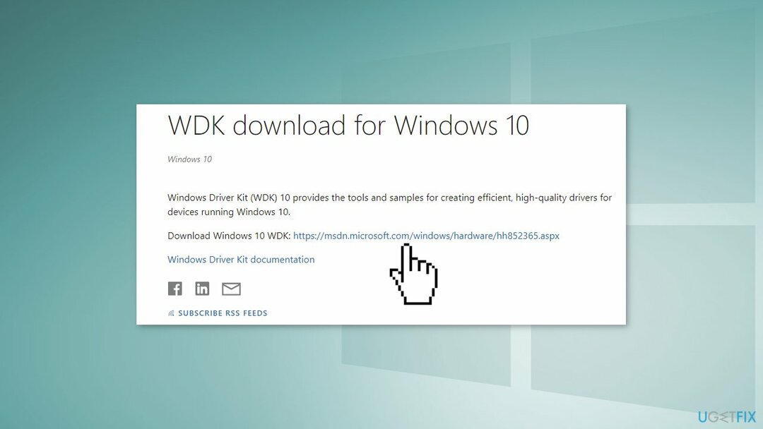 Κατεβάστε το Windows 10 WDK