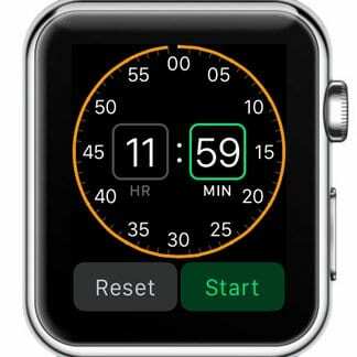 Temporizador de reloj de Apple