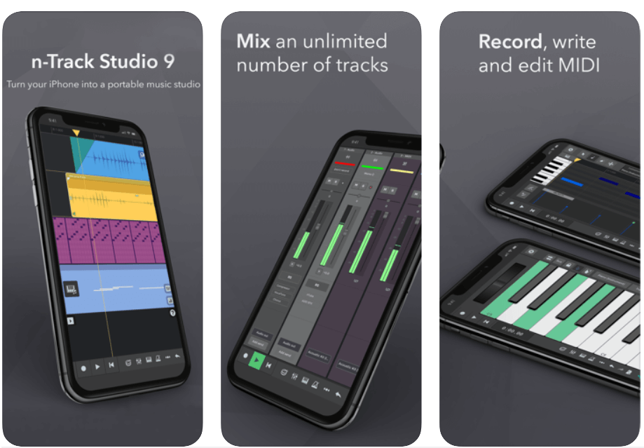 n-Track Studio 9 - Beste gratis app for å lage musikk