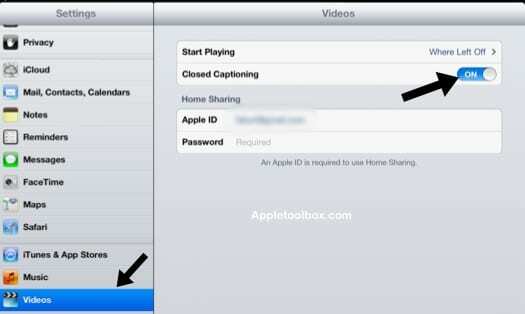 วิธีเปิดใช้งานคำบรรยายแบบปิดบนวิดีโอ iOS