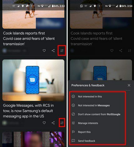 ปรับแต่ง Google Discover Feed