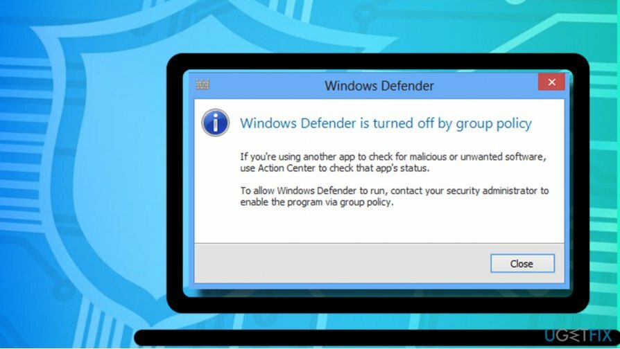Windows Defender აგრძელებს გამორთვას