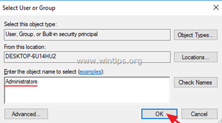 WindowsApps cambia i permessi