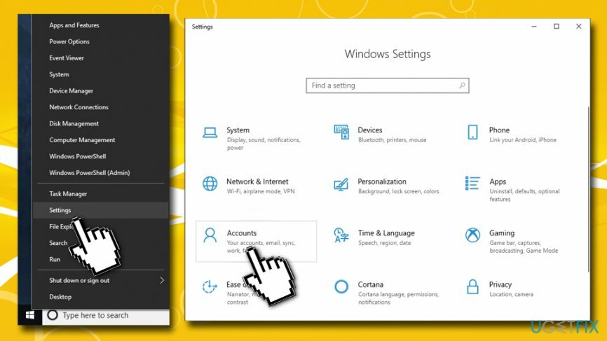 Abrir la configuración de Windows