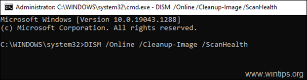 DISM Online Cleanup-Image ScanHealth