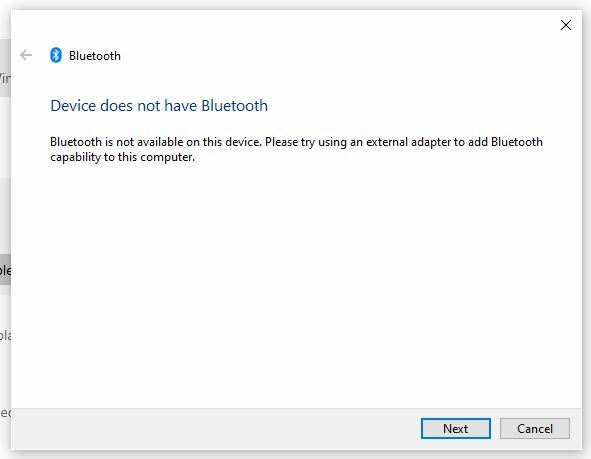 BluetoothトラブルシューティングWindows10