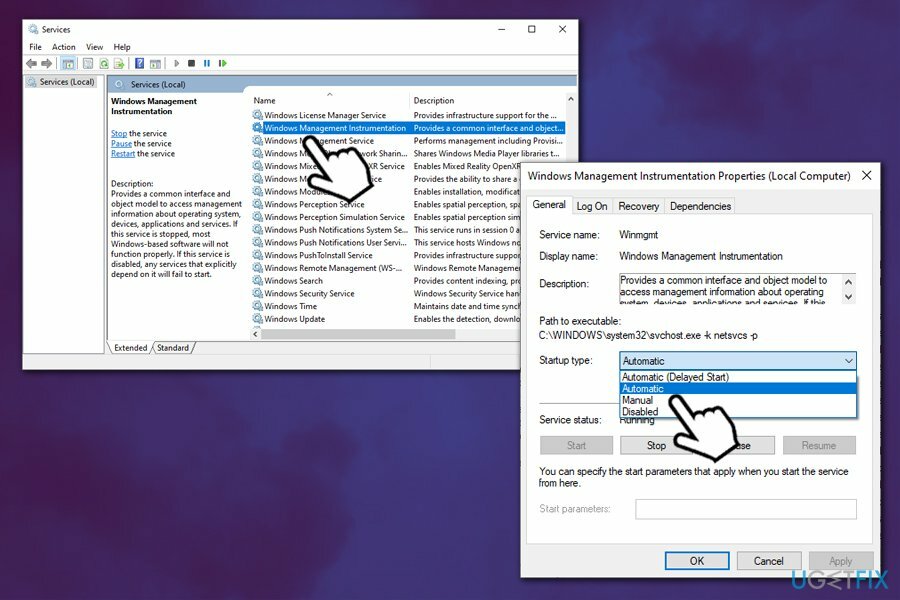 บริการ Windows Management Instrumentation