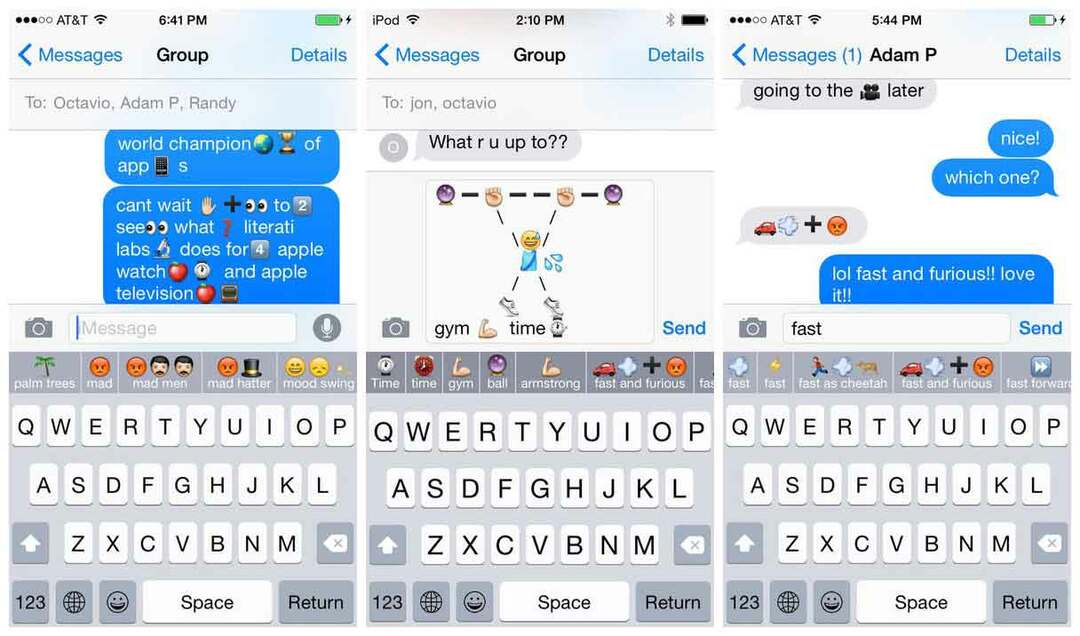 Papan ketik keymoji untuk iPhone