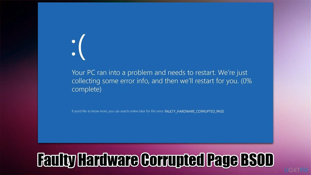 Hogyan javítható a Faulty_Hardware_Corrupted_Page BSOD a Windows rendszerben?