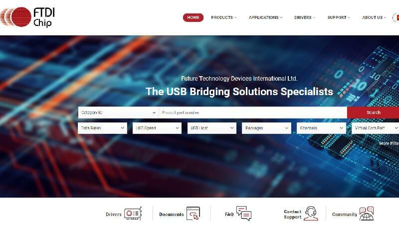 Situs Web Resmi FTDI Drier -Cari driver Anda