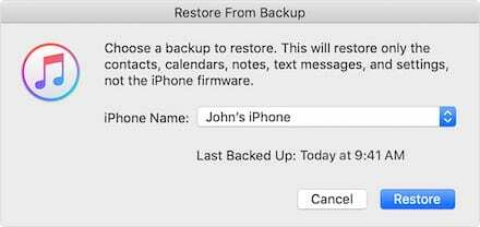 iOS 13 nedgradering