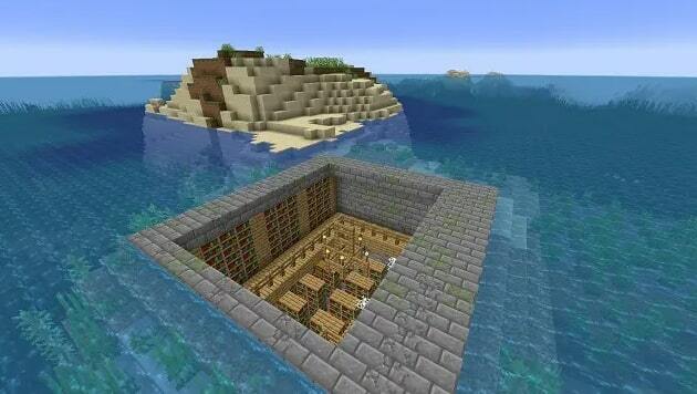Festungsbibliothek im Ozean