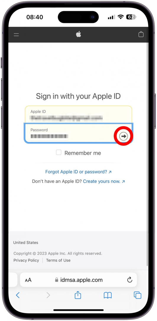 Előfordulhat, hogy be kell jelentkeznie Apple ID azonosítójával és jelszavával, ha még nem jelentkezett be.