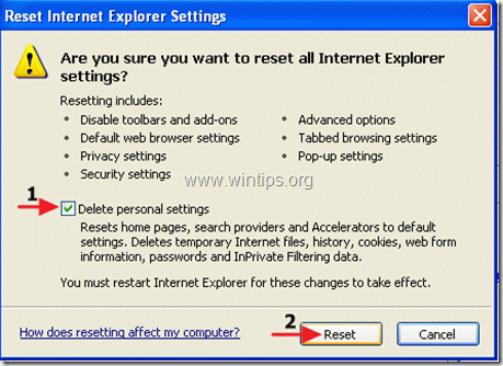 IE-Reset-Fenster - wintips.org