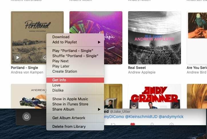 Împărțirea albumului Apple Music 