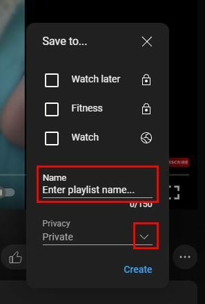 Assegna un nome alla playlist privata pubblica