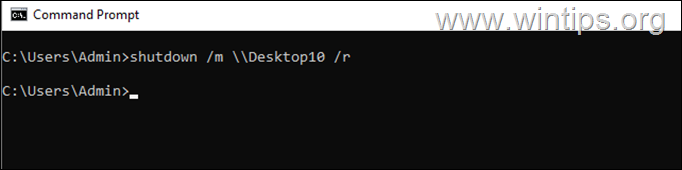 cara me-restart komputer jarak jauh dari command prompt