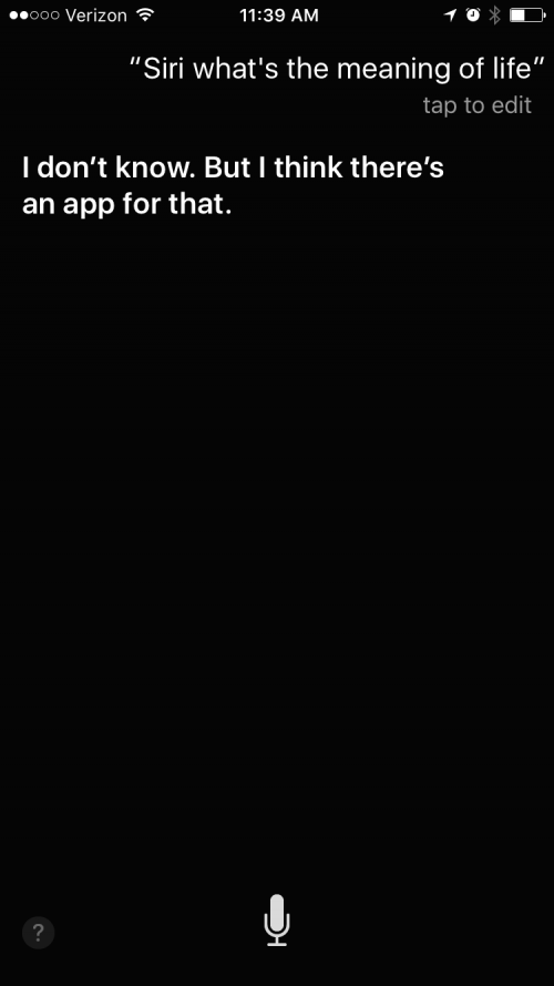 10 respuestas que Siri tiene sobre el significado de la vida