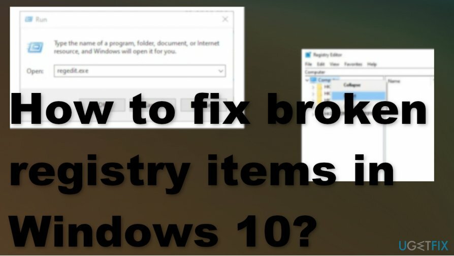 תקן פריטי רישום שבורים ב-Windows