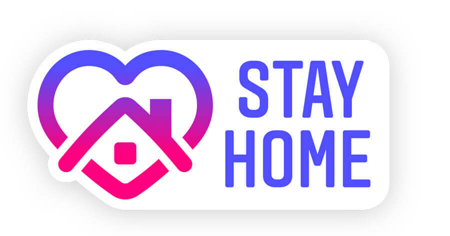 Stay Home - Nou autocolant Instagram pentru promovarea distanței sociale
