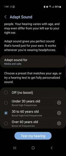 Telefon Samsung Testează-mi auzul