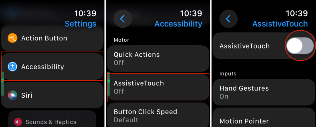 كيفية استخدام Double Tap على Apple Watch - تمكين AssistiveTouch - 1