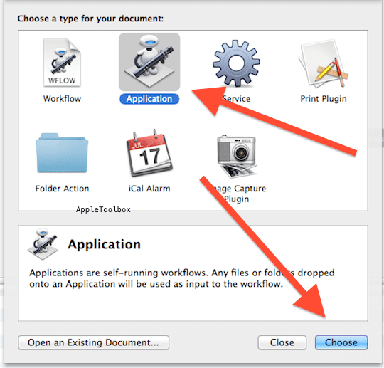 Automator applikation