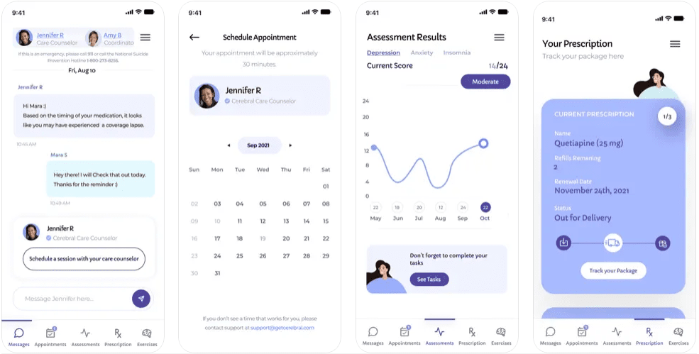 सेरेब्रल ऐप स्टोर पिक्चर iOS 16 मानसिक स्वास्थ्य ऐप