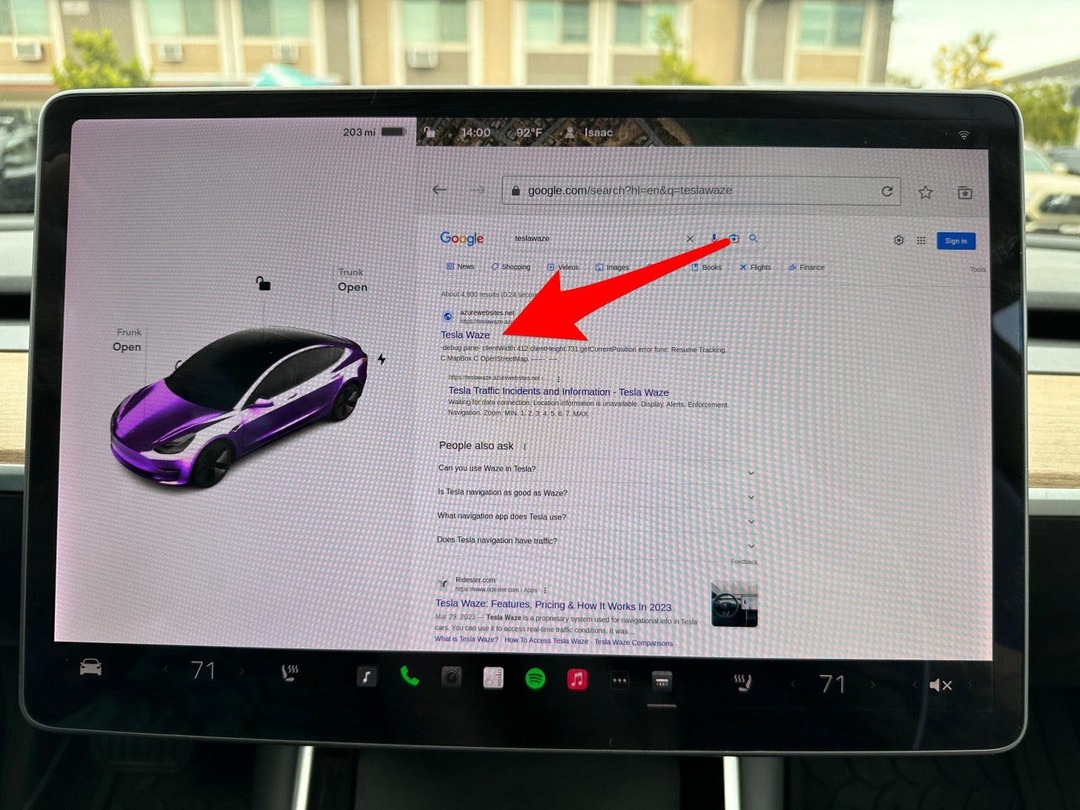 teslawaze.azurewebsites.net लिंक पर टैप करें।