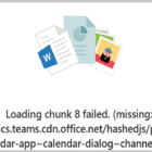 Διορθώστε το σφάλμα Microsoft Teams Loading Chunk