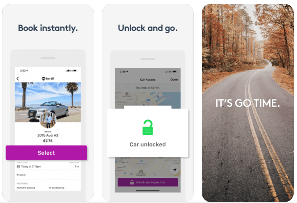 Getaround - Най-доброто приложение за коли под наем за iOS