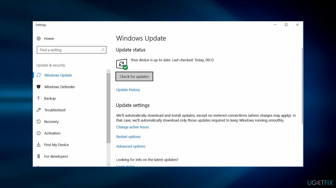 nainstalovat nejnovější aktualizace systému Windows