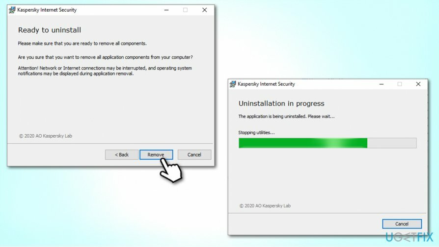 Deinstallation abschließen