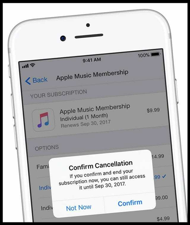 Apple Music और स्वतः-नवीनीकरण सब्सक्रिप्शन कैसे रद्द करें