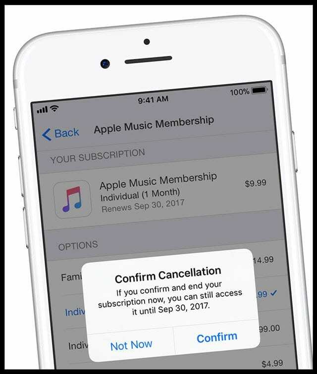 Cómo cancelar las suscripciones de Apple Music y de renovación automática