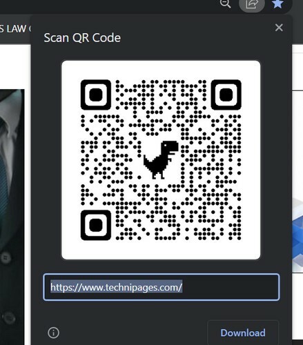 QR-code voor TechniPages