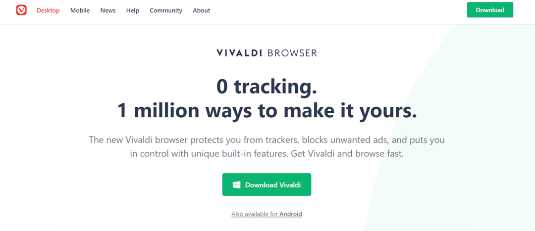 Vivaldi - Bester leichter Browser
