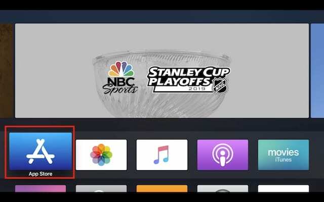 Hoe de app store op Apple TV te selecteren