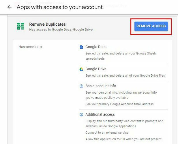 Rimuovi il pulsante di accesso Google