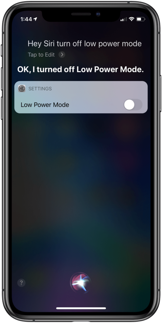 hey siri вимкніть режим низької потужності