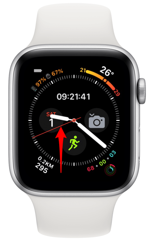 Apple Watch에서 제어 센터 열기 