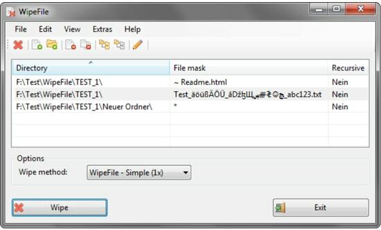 Wipe File - простий, але ефективний подрібнювач файлів Windows