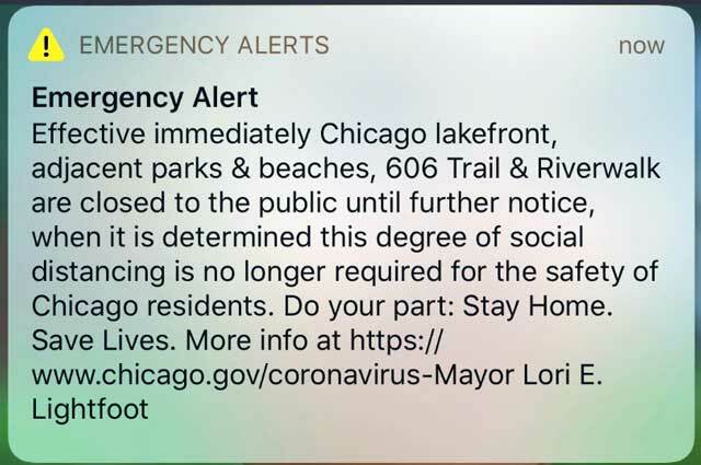 alerta de emergencia del gobierno local de la ciudad