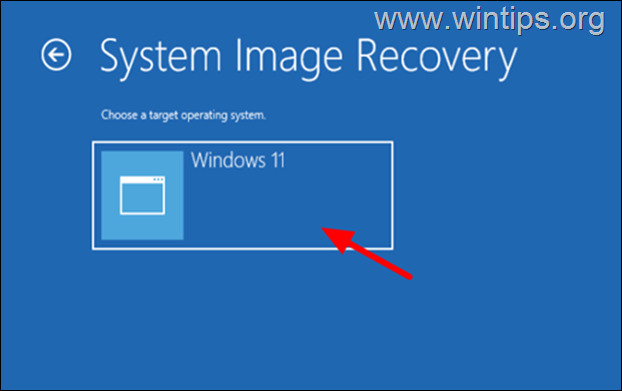 Windows 1011:n palauttaminen Full System Image Backupilla.