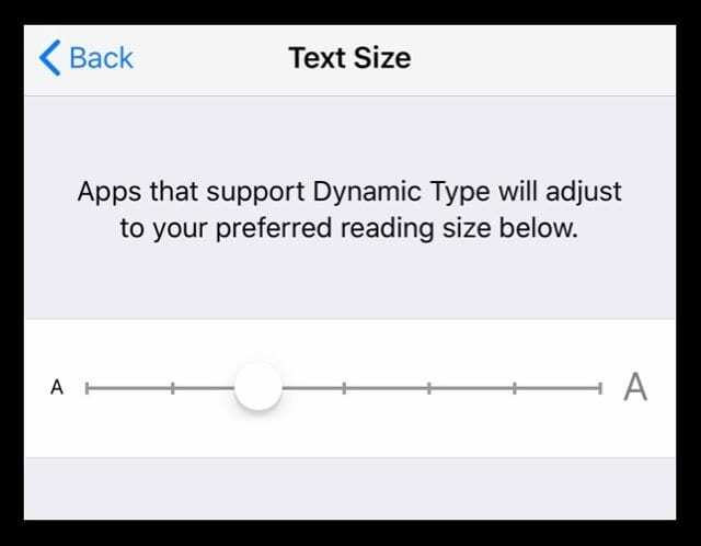 Machen Sie die iPhone-Textgröße kleiner oder größer