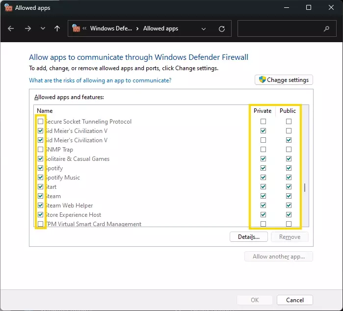 Windows 11 Izinkan atau Larang Aplikasi di Firewall