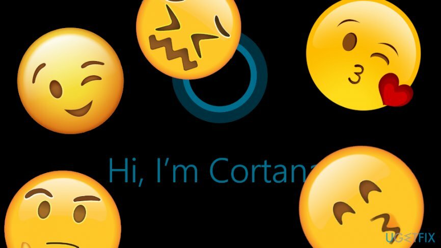 Gunakan emotikon dengan Cortana