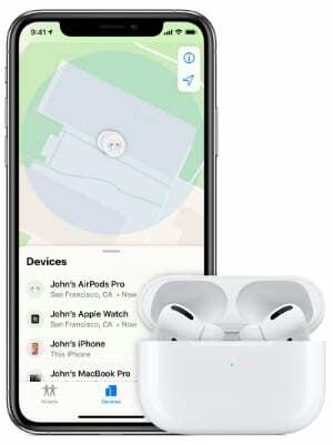 Umiestnenie AirPods Pro v aplikácii Find My na iPhone